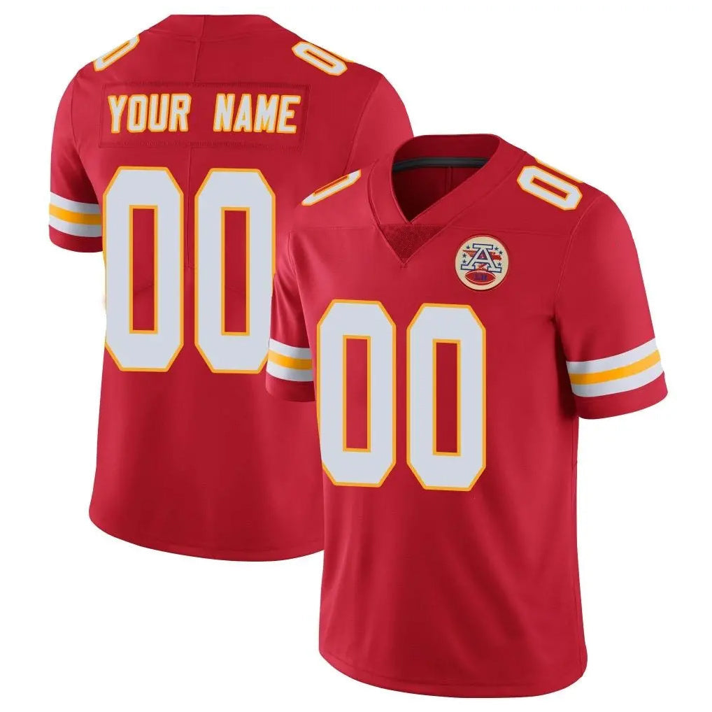 Friene Custom KC.Chiefs Red Limited Vapor Untouchable Home Game Any Name & Numbers Stitched Jerseys