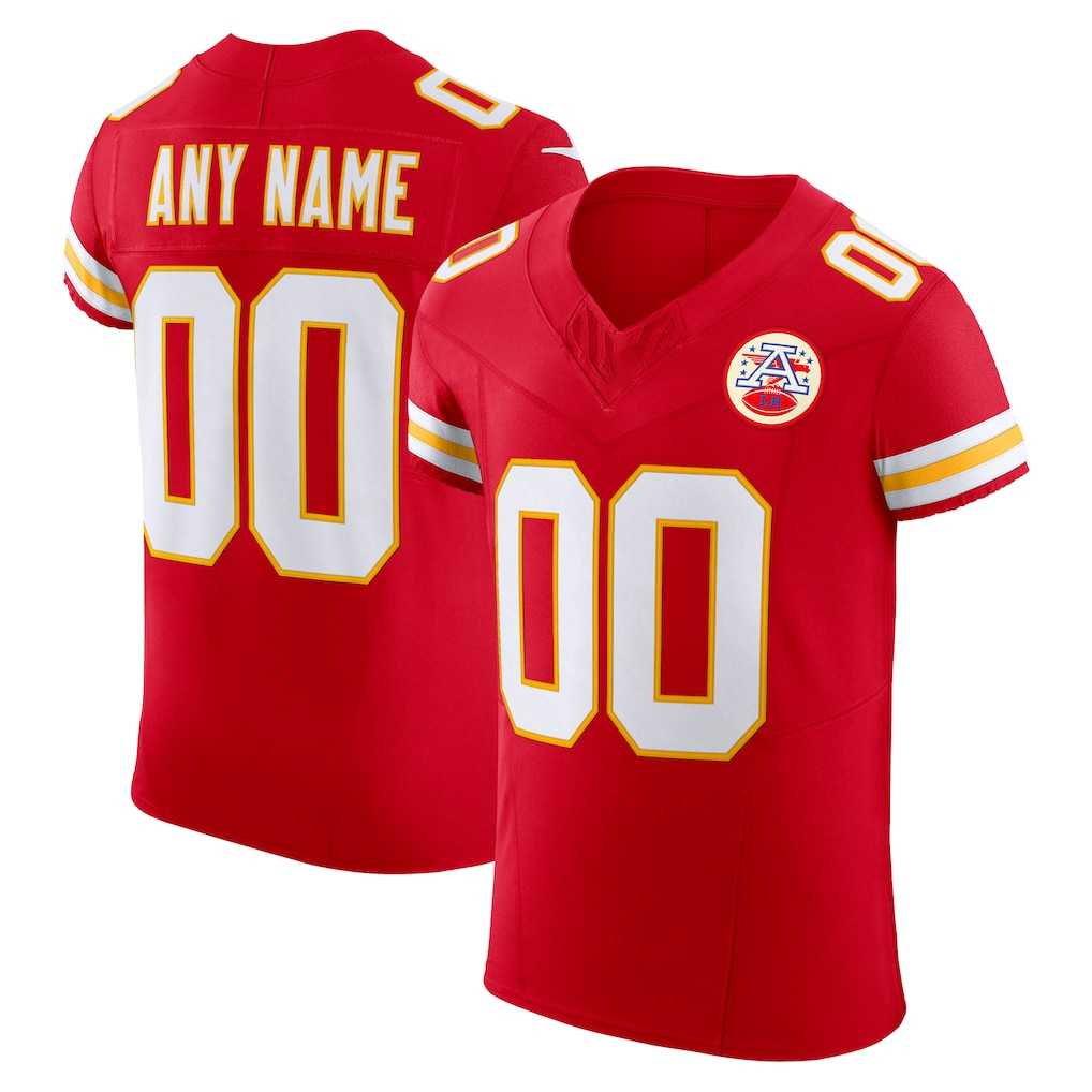Friene Custom KC.Chiefs Red Vapor F.U.S.E. Elite Stitched Jerseys