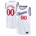 Friene Custom L.Clippers White Fast Break Stitched Jerseys- Association Edition