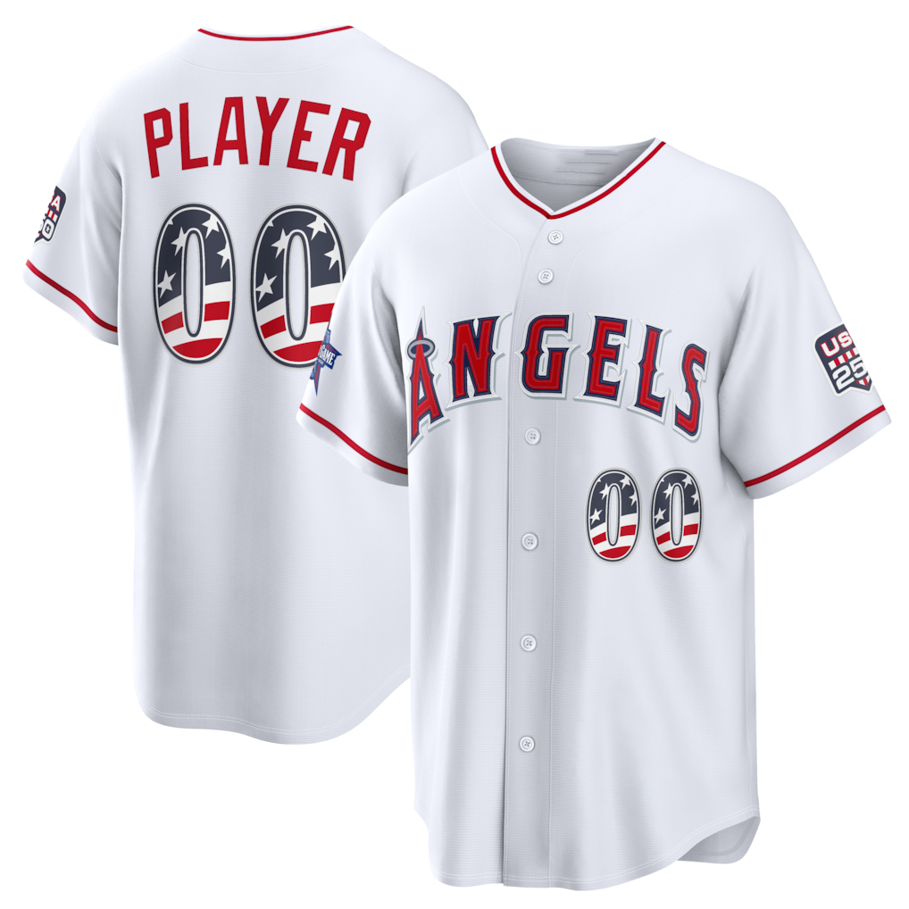 Friene Custom LA.Angels 2026 All-Star Edition Stars & Stripes White Stadium Jerseys