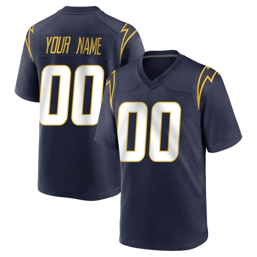 Friene Custom LA.Chargers Navy Home Game Any Name & Numbers Stitched Jerseys