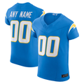 Friene Custom LA.Chargers Powder Blue Vapor F.U.S.E. Elite Stitched Jerseys