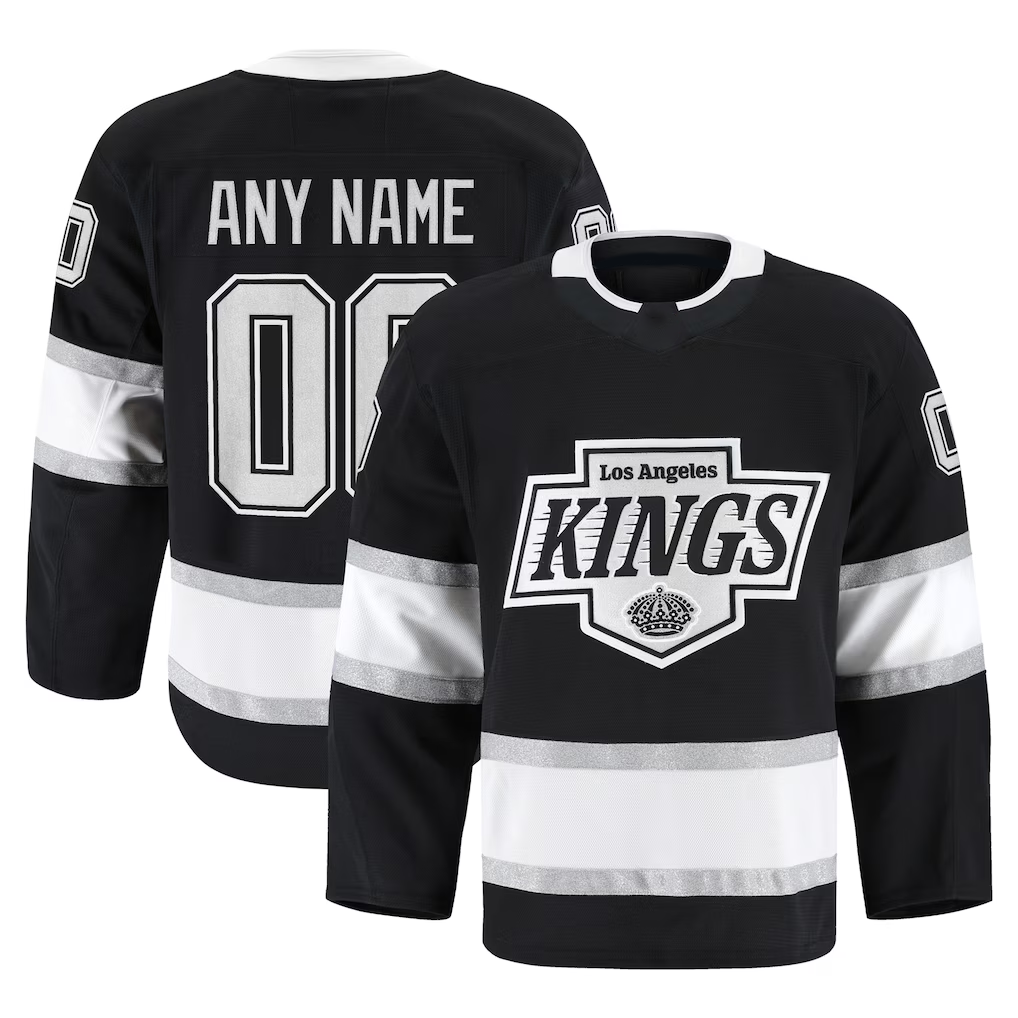 Friene Custom LA.Kings Black Home Authentic Pro Jerseys
