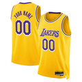 Friene Custom LA.Lakers Gold Swingman Stitched Jerseys - Icon Edition