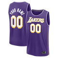 Friene Custom LA.Lakers Purple Fast Break Stitched Jerseys - Icon Edition