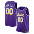 Friene Custom LA.Lakers Purple Swingman Stitched Jerseys - Statement Edition
