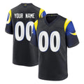 Friene Custom LA.Rams Black Midnight Rivalries Collection Home Game Any Name & Numbers Stitched Jerseys
