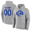 Friene Custom LA.Rams Light Gray Pullover Hoodie Limited Game Any Name & Numbers Stitched Jerseys