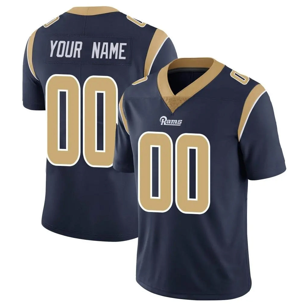 Friene Custom LA.Rams Navy Limited Vapor Untouchable Home Game Any Name & Numbers Stitched Jerseys
