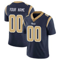 Friene Custom LA.Rams Navy Limited Vapor Untouchable Home Game Any Name & Numbers Stitched Jerseys