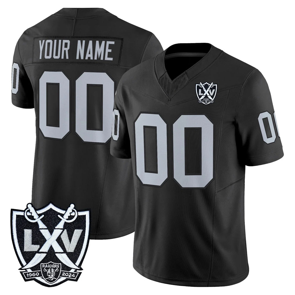 Friene Custom LV.Raiders Black 2026 Vapor Limited Home Game Any Name & Numbers Stitched Jerseys