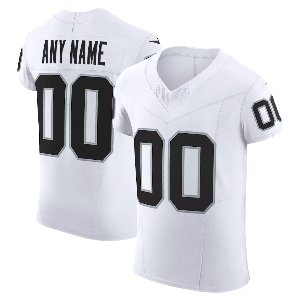 Friene Custom LV.Raiders White Vapor F.U.S.E. Elite Stitched Jerseys