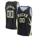 Friene Custom M.Bucks  Black Fast Break Jerseys - Statement Edition