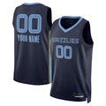 Friene Custom M.Grizzlies Navy Swingman Stitched Jerseys- Icon Edition