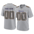 Friene Custom M.Vikings Gray Atmosphere Fashion Home Game Any Name & Numbers Stitched Jerseys