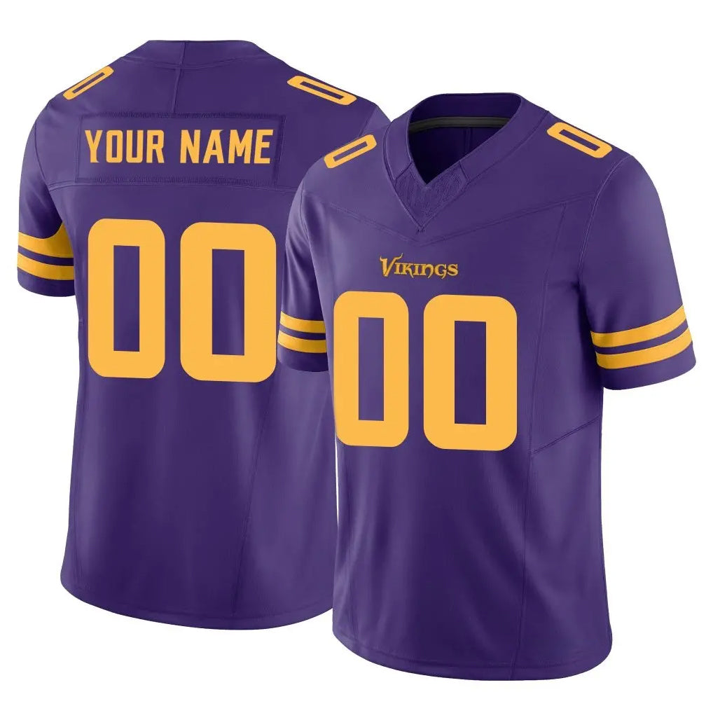 Friene Custom M.Vikings Purple Limited Alternate Vapor F.U.S.E. Home Game Any Name & Numbers Stitched Jerseys
