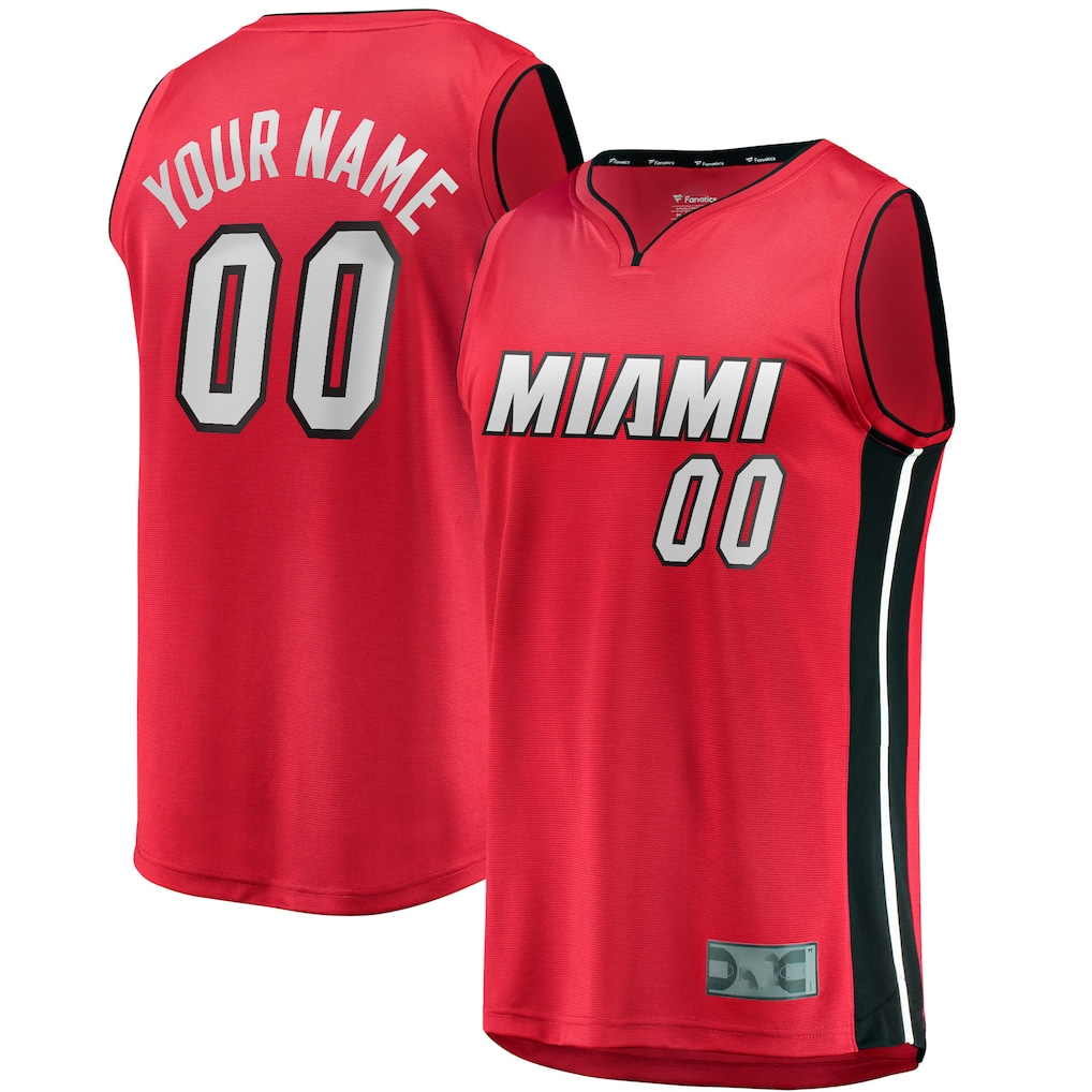 Friene Custom M.Heat  Red Fast Break Jerseys - Statement Edition