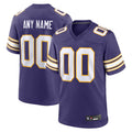 Friene Custom MN.Vikings Purple Secondary Alternate Game Stitched Jerseys