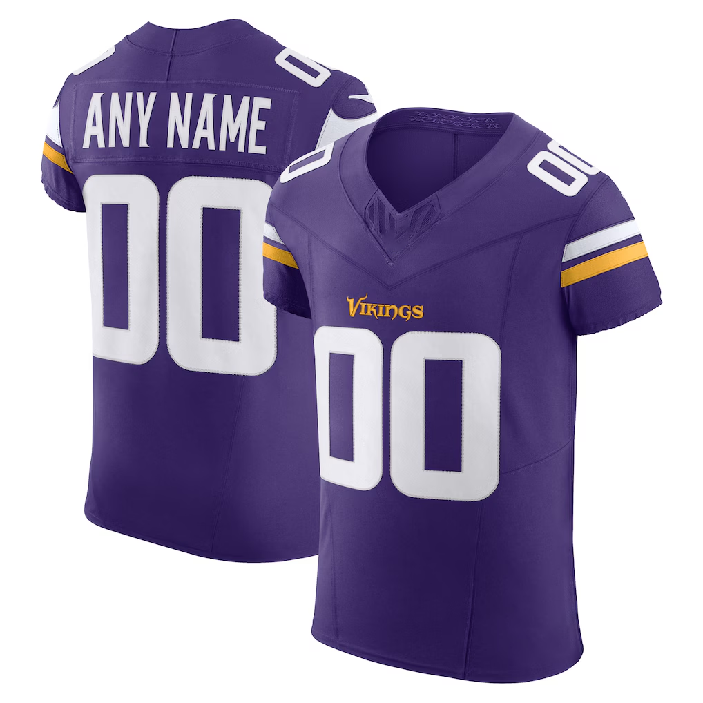 Friene Custom MN.Vikings Purple Vapor F.U.S.E. Elite Stitched Jerseys