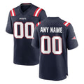 Friene Custom NE.Patriots Navy Home Game Any Name & Numbers Stitched Jerseys