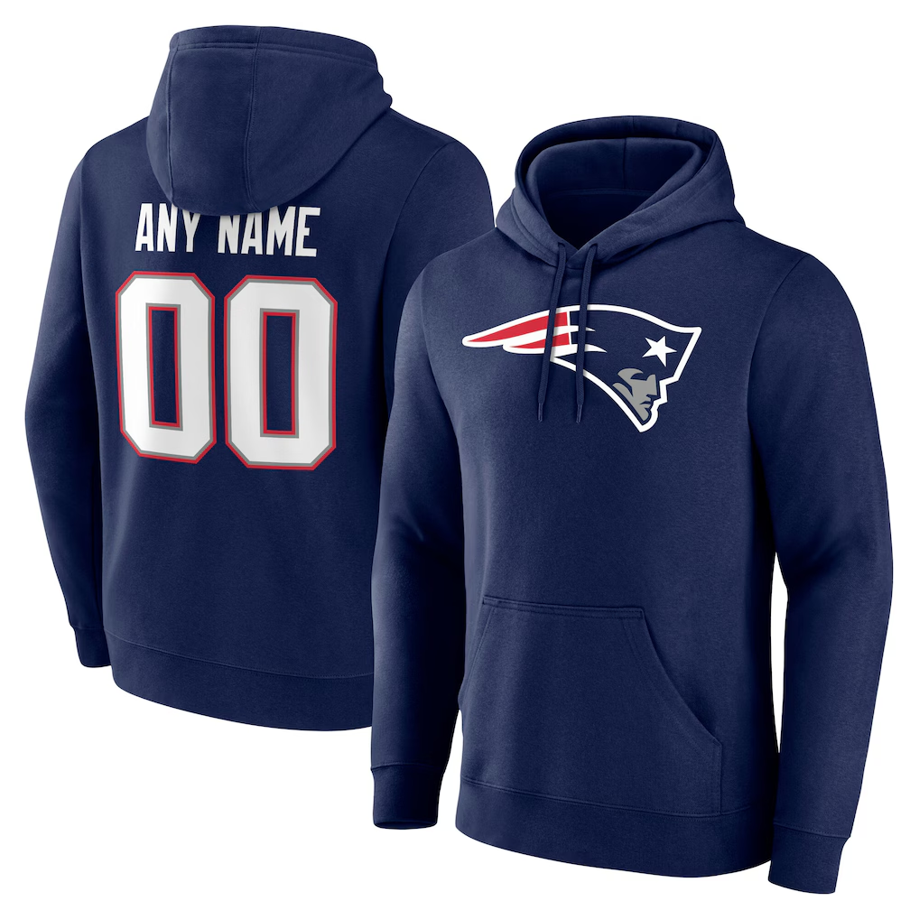 Friene Custom NE.Patriots Team Authentic Personalized Name & Number Hoodie Stitched Jerseys