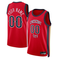 Friene Custom NO.Pelicans Jordan Brand Red Swingman Stitched Jerseys- Statement Edition