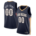 Friene Custom NO.Pelicans Navy 202223 Swingman Stitched Jerseys- Icon Edition