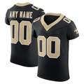 Friene Custom NO.Saints Black Vapor F.U.S.E. Elite Stitched Jerseys