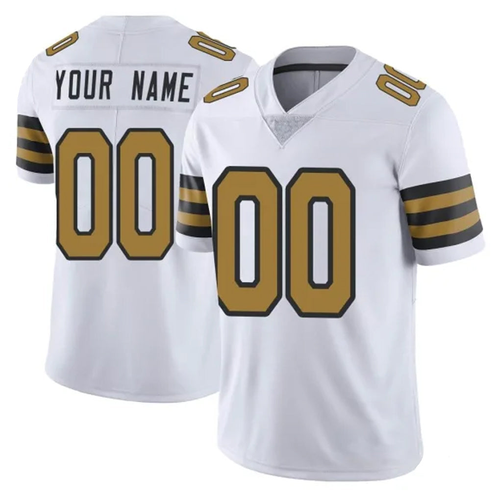 Friene Custom NO.Saints White Limited Color Rush Home Game Any Name & Numbers Stitched Jerseys
