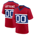 Friene Custom NY.Giants Century Red Alternate Game Stitched Jerseys