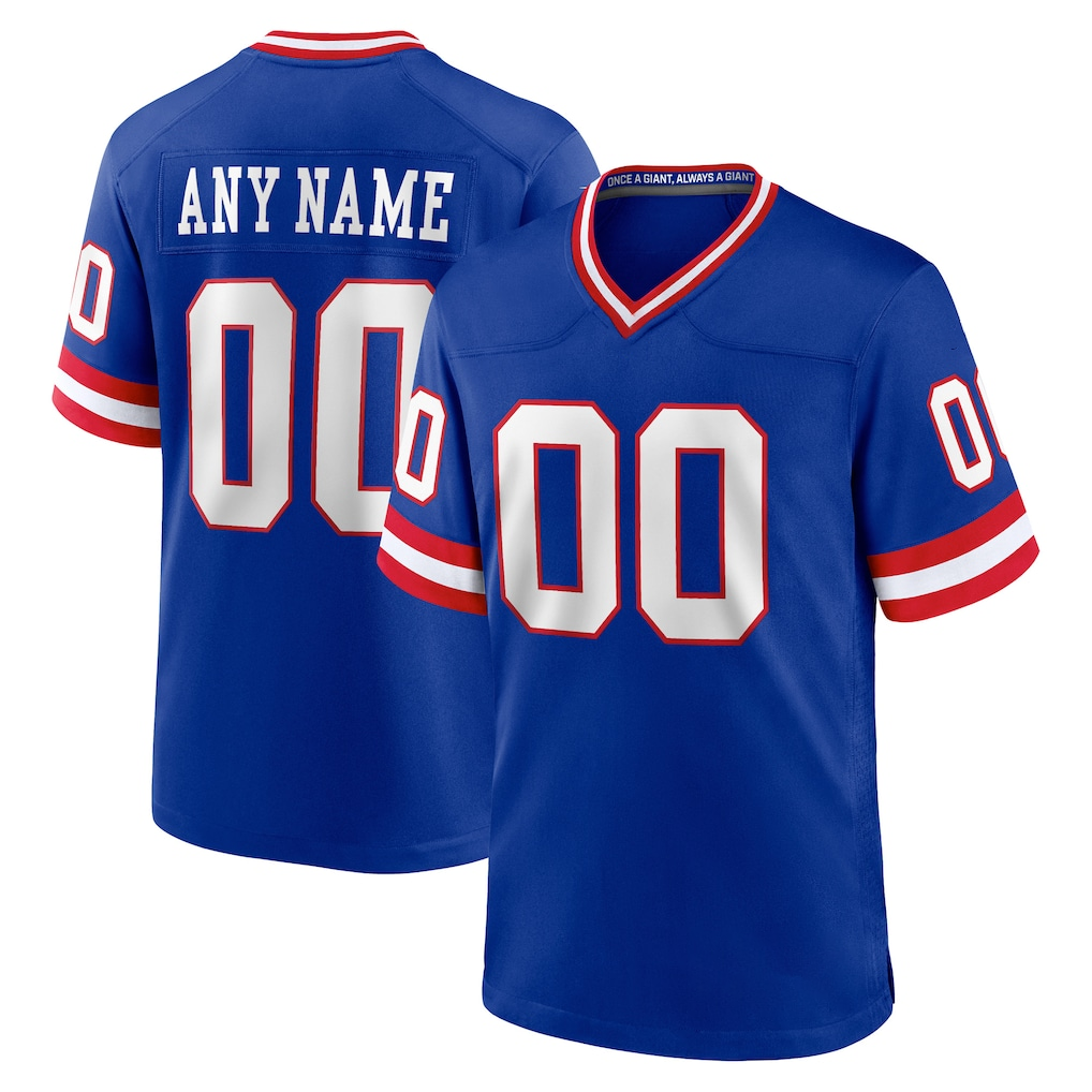 Friene Custom NY.Giants Royal Classic Game Stitched Jerseys