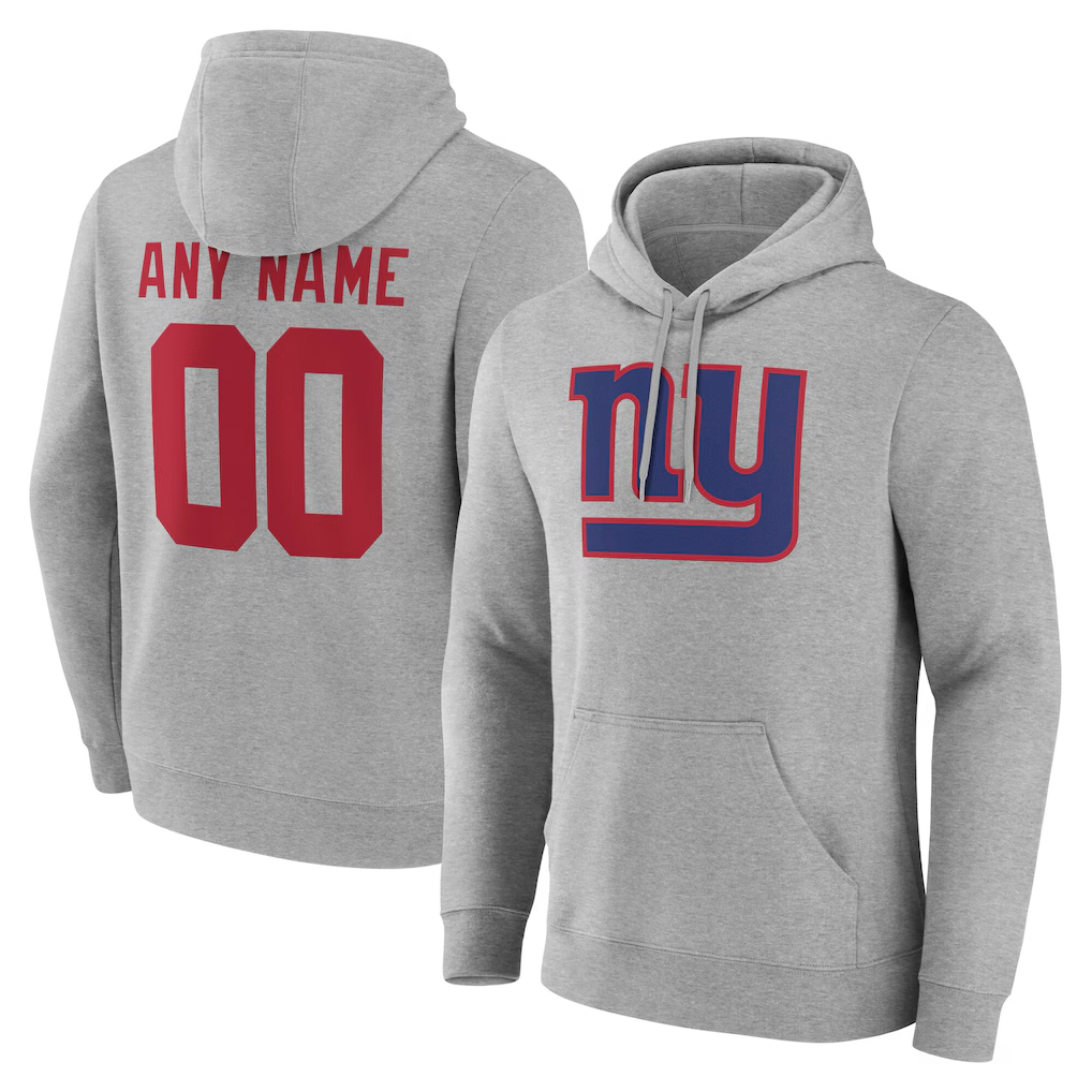 Friene Custom NY.Giants Team Authentic Personalized Name & Number Hoodie Stitched Jerseys