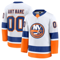 Friene Custom NY.Islanders White Away Premium Jerseys