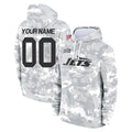 Friene Custom NY.Jets Arctic Camo Salute to Service Pullover Hoodies Limited Game Any Name & Numbers Stitched Jerseys