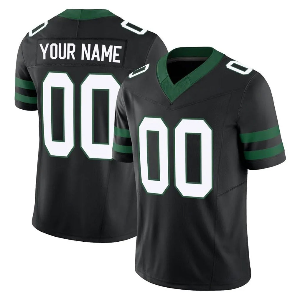 Friene Custom NY.Jets Black Limited Legacy Vapor F.U.S.E. Home Game Any Name & Numbers Stitched Jerseys