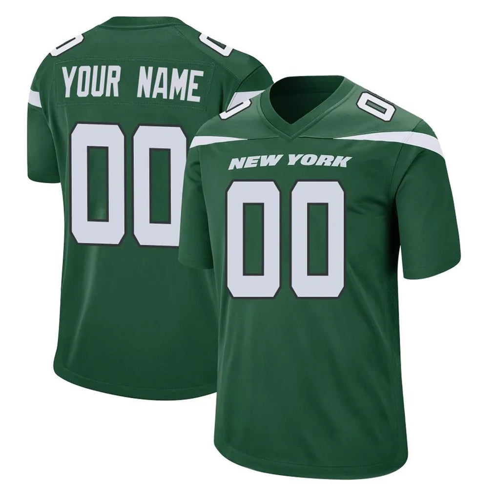 Friene Custom NY.Jets Green Home Game Any Name & Numbers Stitched Jerseys
