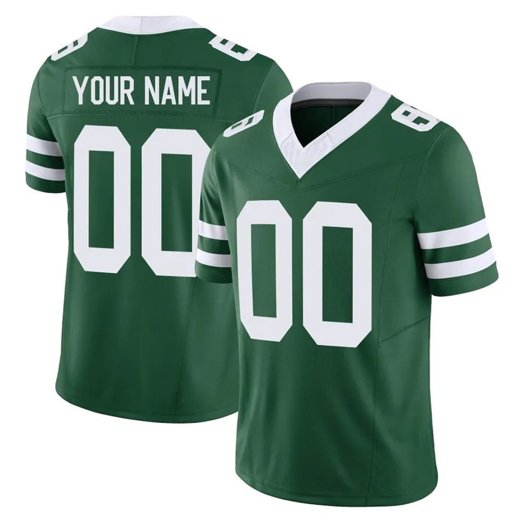 Friene Custom NY.Jets Green Legacy Limited Vapor F.U.S.E. Home Game Any Name & Numbers Stitched Jerseys
