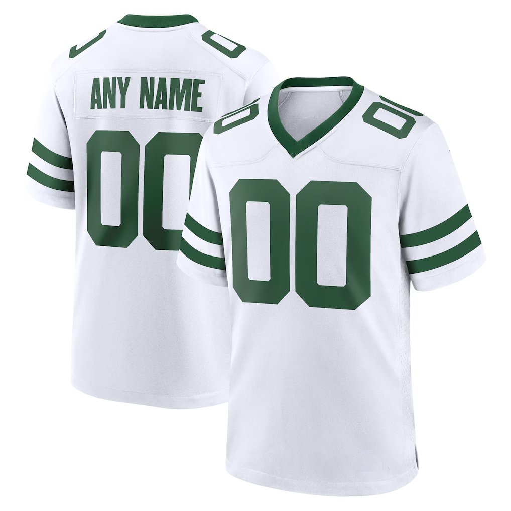 Friene Custom NY.Jets Legacy White Alternate Game Stitched Jerseys