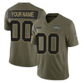 Friene Custom NY.Jets Olive 2025 Salute To Service Limited Any Name & Numbers Stitched Jerseys