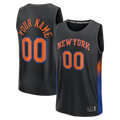 Friene Custom NY.Knicks Black Fast Break Jerseys - Icon Edition