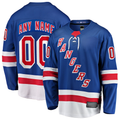 Friene Custom NY.Rangers Blue Home Breakaway Jerseys
