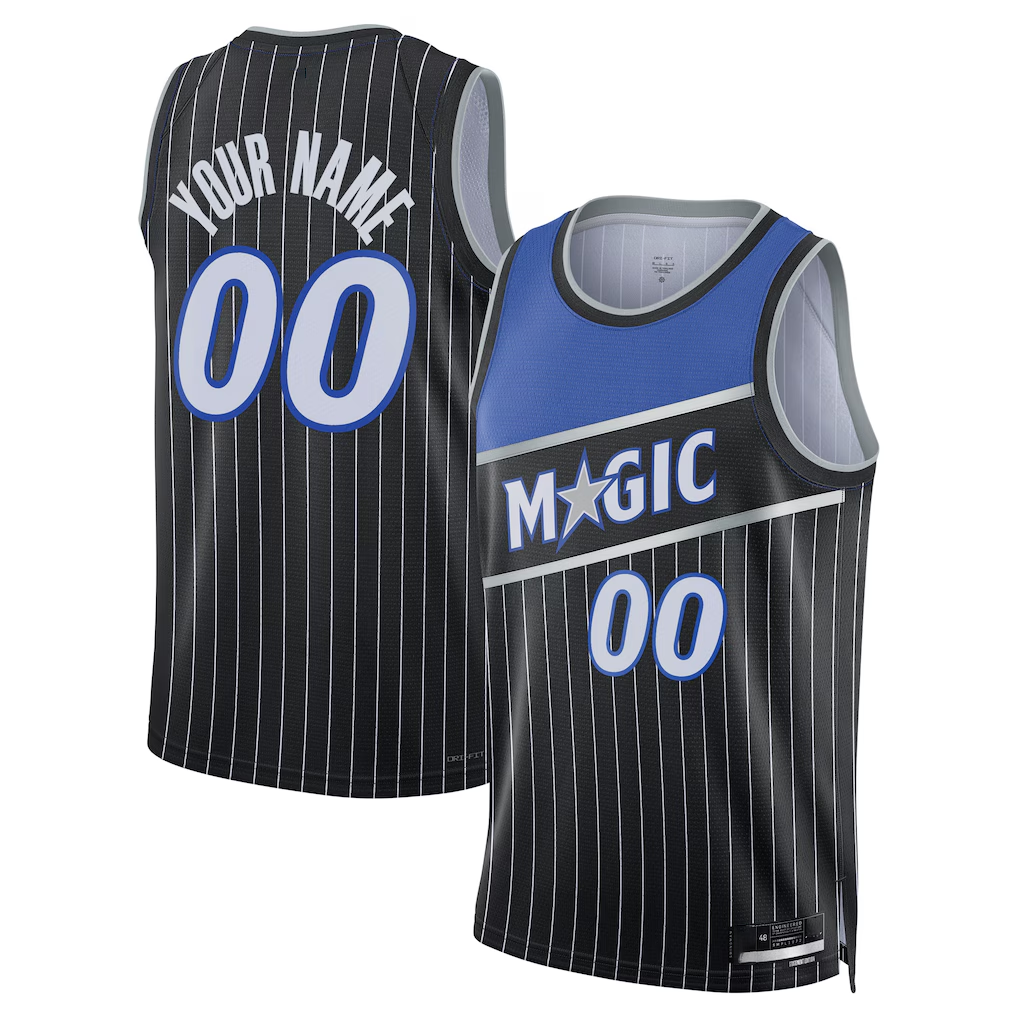 Friene Custom O.Magic Black Swingman Jerseys - Statement Edition