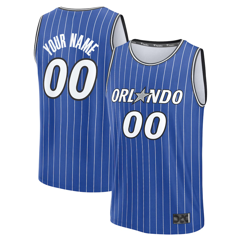 Friene Custom O.Magic Blue Fast Break Replica Jerseys - Icon Edition