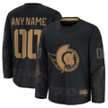 Friene Custom O.Senators Black 2024 Military Appreciation Practice Jerseys