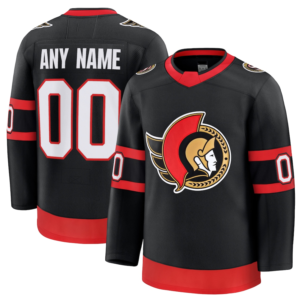 Friene Custom O.Senators Black Home Premium Jerseys