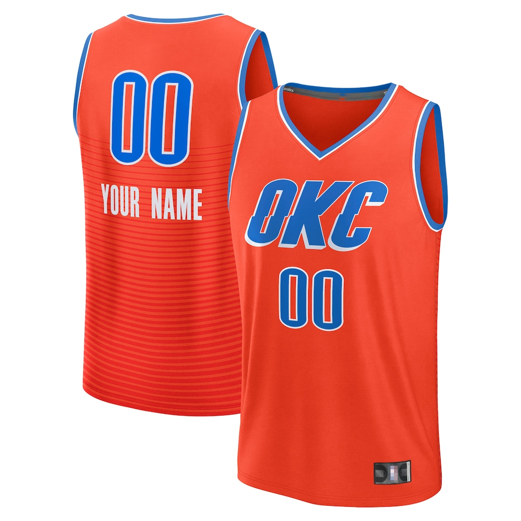 Friene Custom OC.Thunder Orange Swingman Stitched Jerseys - Icon Edition