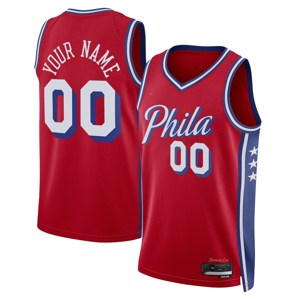 Friene Custom P.76ers Red 202223 Swingman Jerseys - Statement Edition