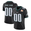 Friene Custom P.Eagles Black Limited Vapor Untouchable Super Bowl LIX Home Game Any Name & Numbers Stitched Jerseys
