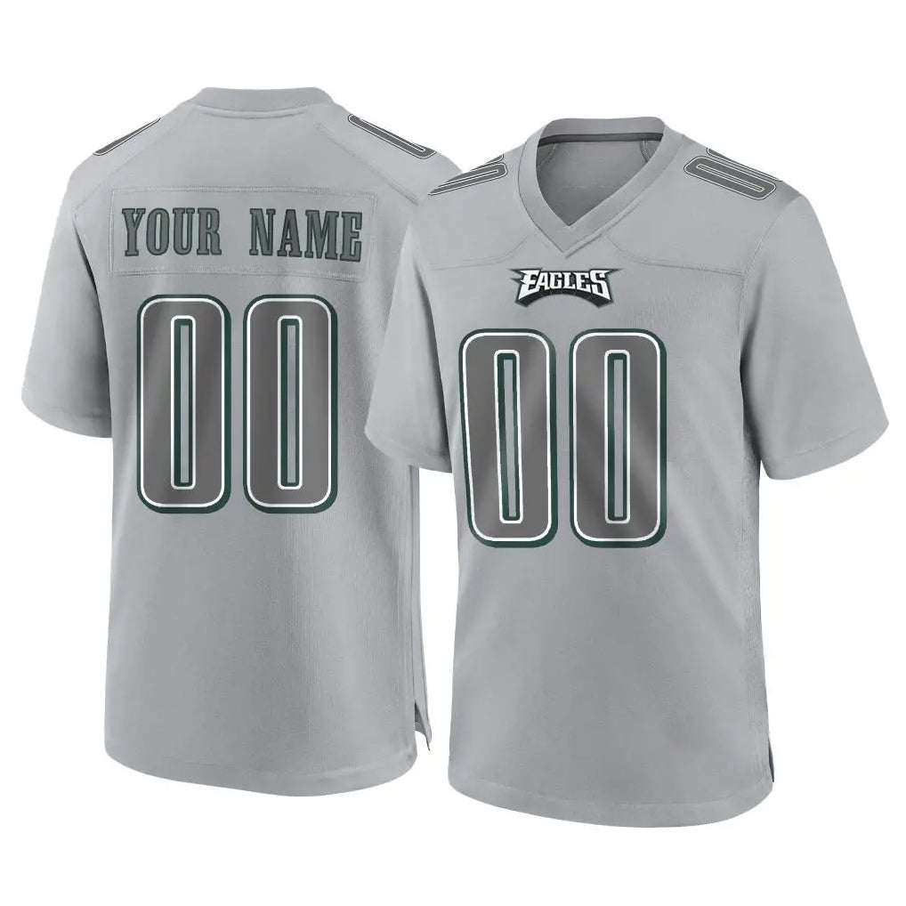 Friene Custom P.Eagles Gray Atmosphere Fashion Home Game Any Name & Numbers Stitched Jerseys