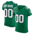Friene Custom P.Eagles Kelly Green 2nd Alternate Vapor F.U.S.E. Elite Stitched Jerseys